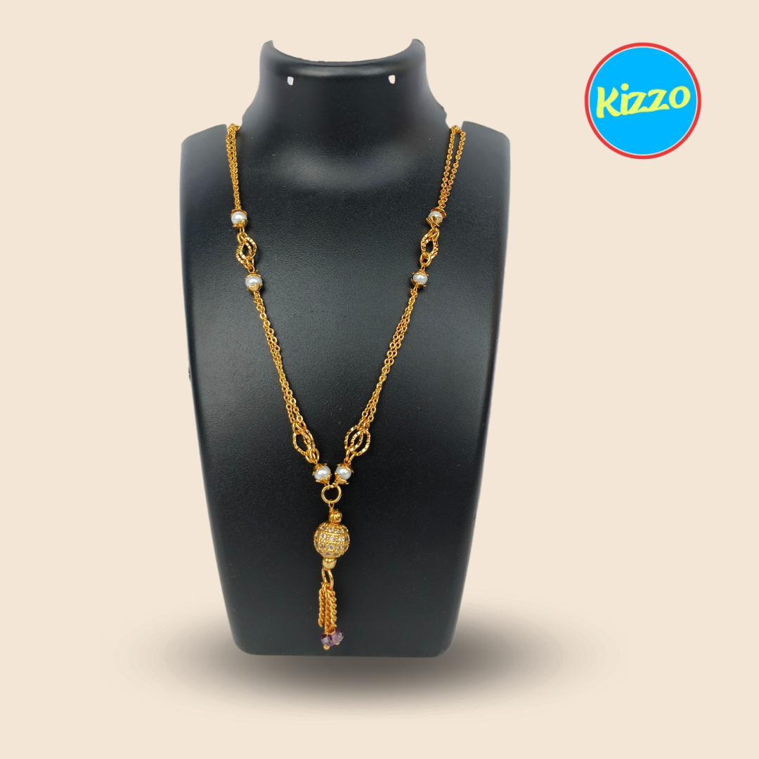 Gold Dokya with Pearls and Tassel | For Women