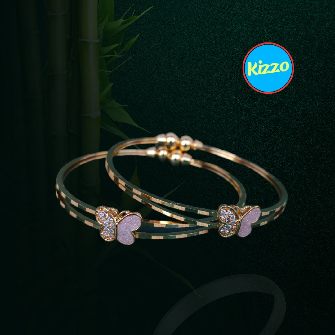 Delicate Gold-Plated Butterfly Bracelet for Girls & Women | Elegant Bracelets for Occasion