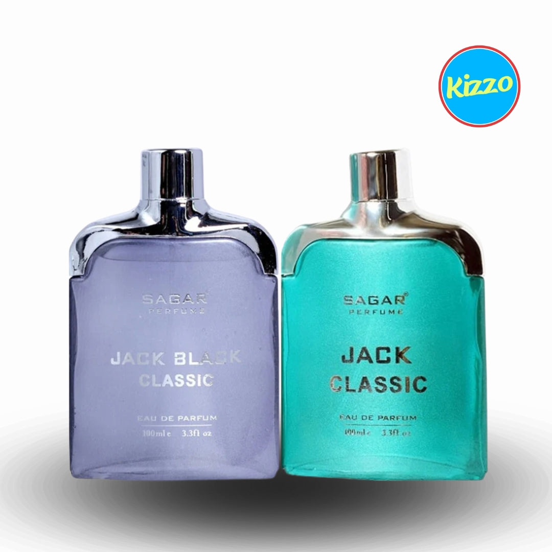 100 ml Jack Classic Black & 100 ml Jack Classic Blue Perfume Combo