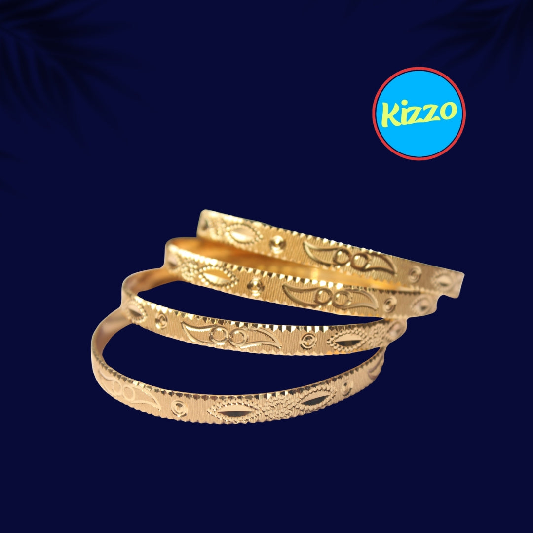 Exclusive Unique design Gold-Plated Patla Bangles for Women – Ethnic Jewelry Collection