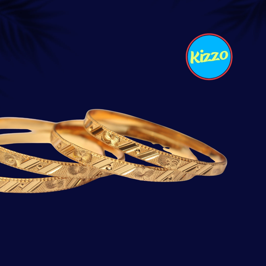 Exclusive Infinity design Gold-Plated Patla Bangles for Women – Ethnic Jewelry Collection