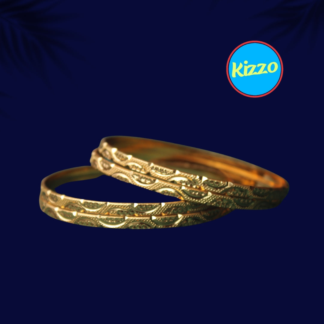 Exclusive Gold-Plated Patla Bangles for Women – Ethnic Jewelry Collection