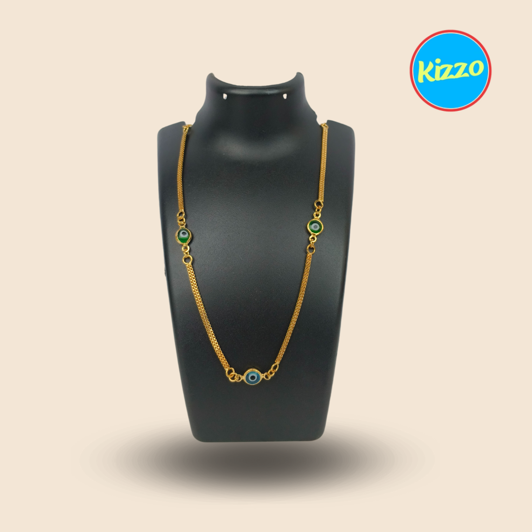 Gold-Plated Chain for Women |Blue Eye Jewelery | Jewelery for Women & Girls