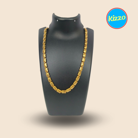 Elegant Gold-Plated Chain Necklace for Women | Traditional Jewelry | Jewelery for Women & Girls