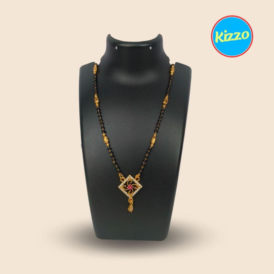 Traditional Gold Plated Mangalsutra with Pendant | For Women