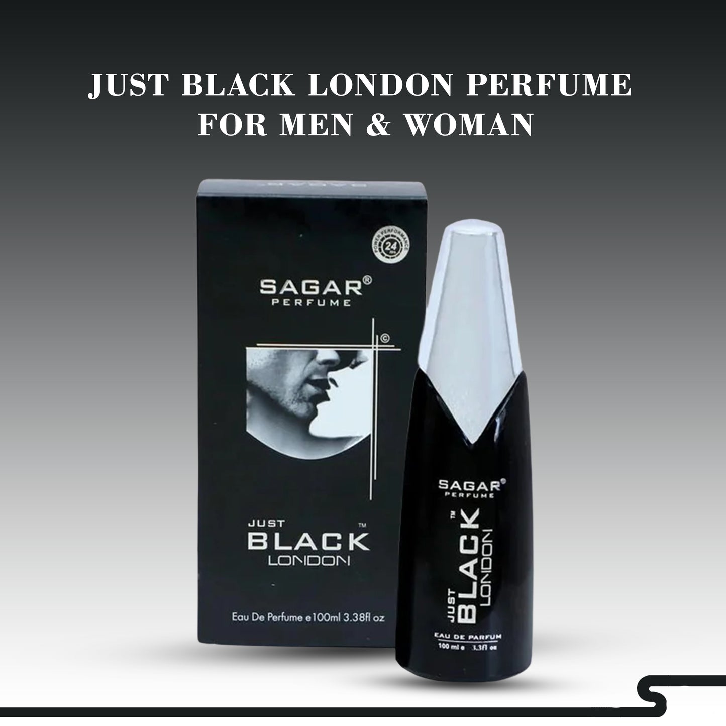 Just Black London Perfume For Men & Woman - 100ml