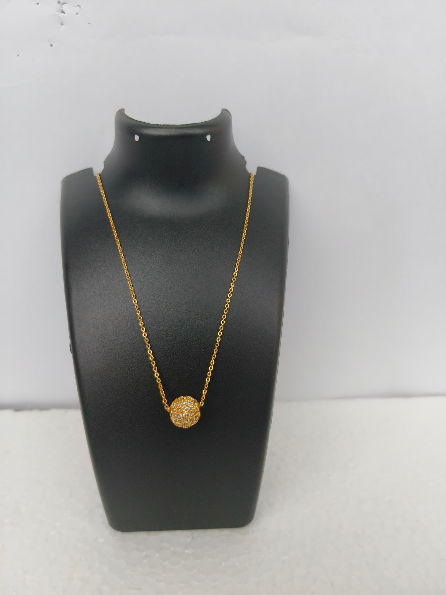 Gold Chain with Diamond Ball - Sparkling and Stylish | For Women and Girls