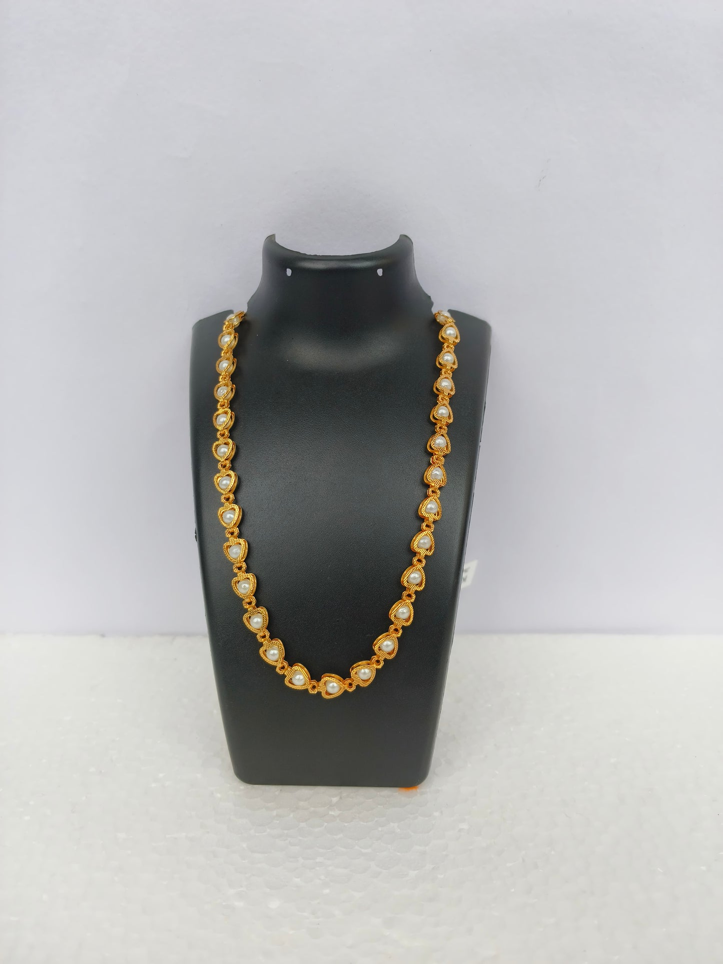 Elegant Gold-Plated Pearl Chain Necklace for Women | Traditional Jewelry | Jewelery for Women & Girls