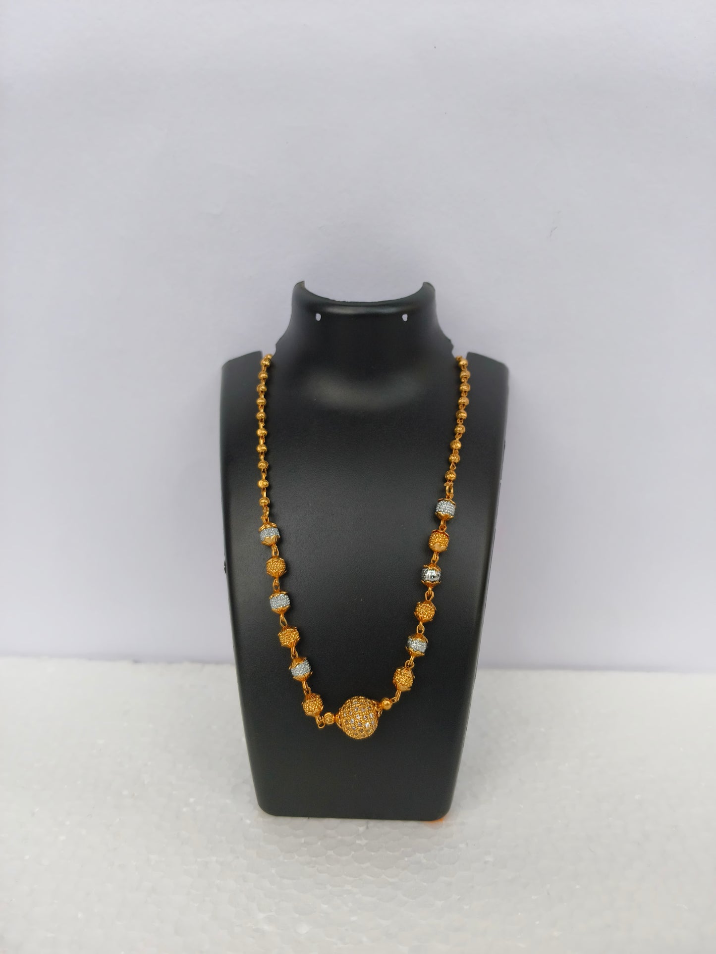 Gold Chain with Beads | For Women