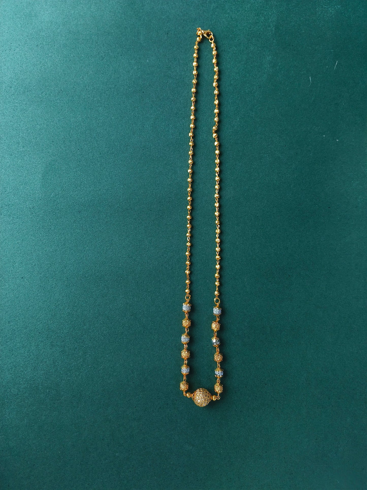 Gold Chain with Beads | For Women