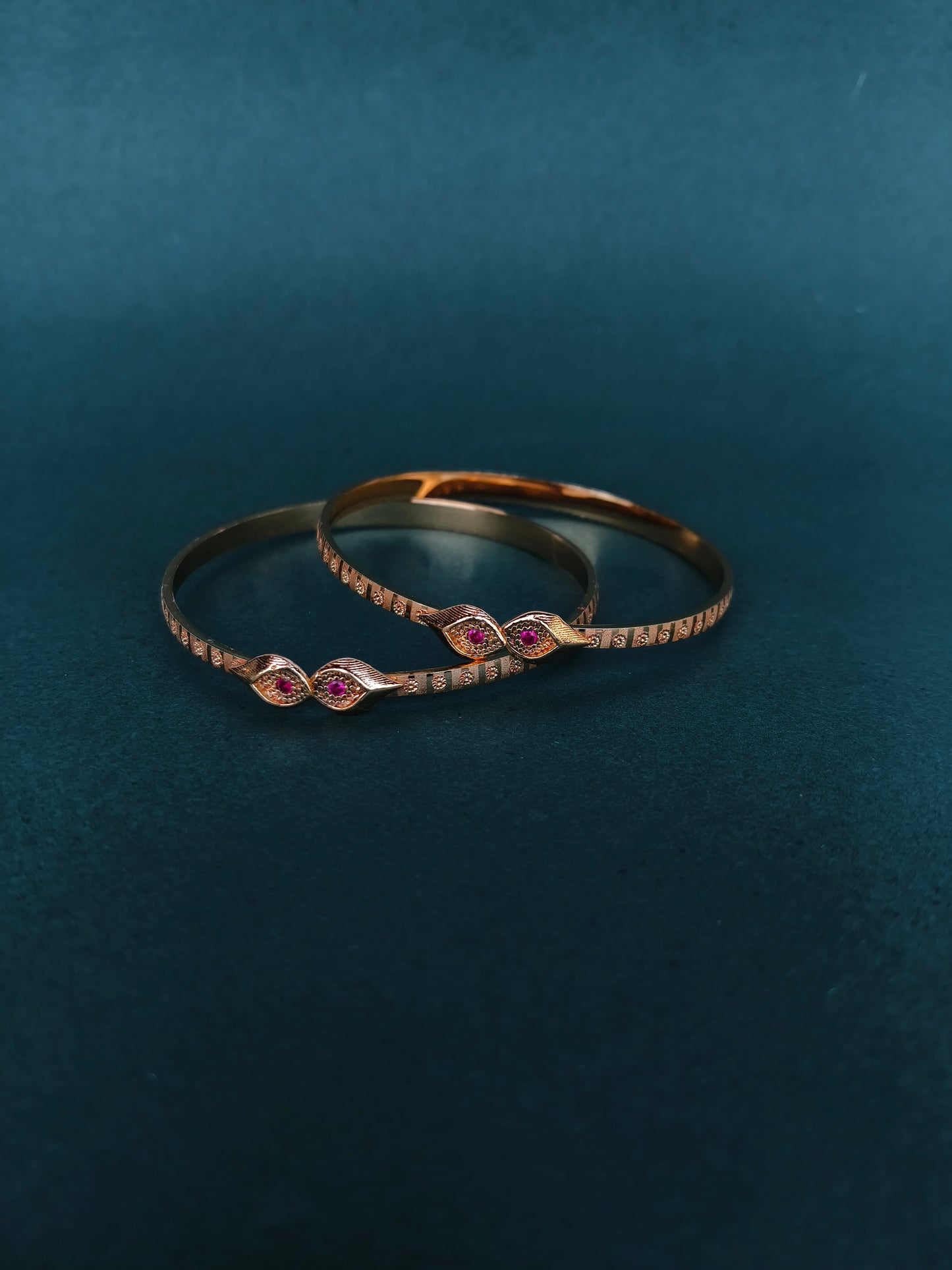 Ruby-Accent Gold-Plated Bracelet for Girls & Women | Elegant Bracelets for Occasion