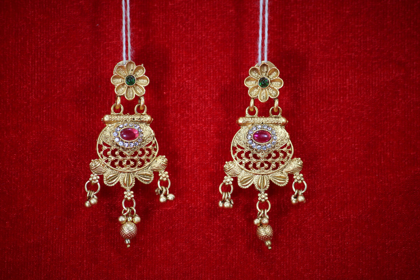 Gold Plated Necklace Earring Set with Maangtikka for Women - Traditional Jewelry Set