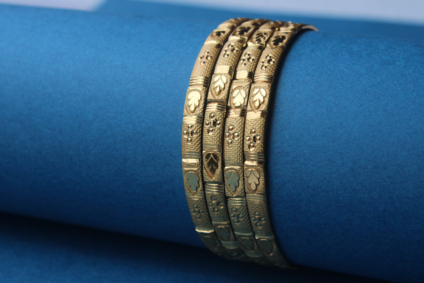 Stylish Gold Patla Bangles with Intricate Detailing – Ethnic Fashion Jewelry For Women