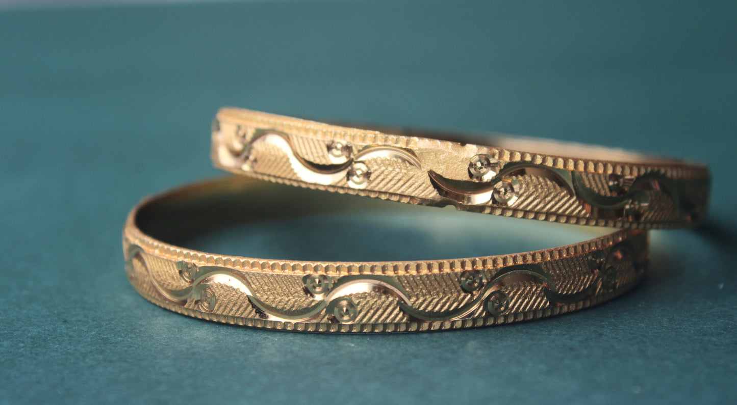 Traditional Gold-Toned Patla Bangles for Women – Perfect for Festive & Wedding Wear