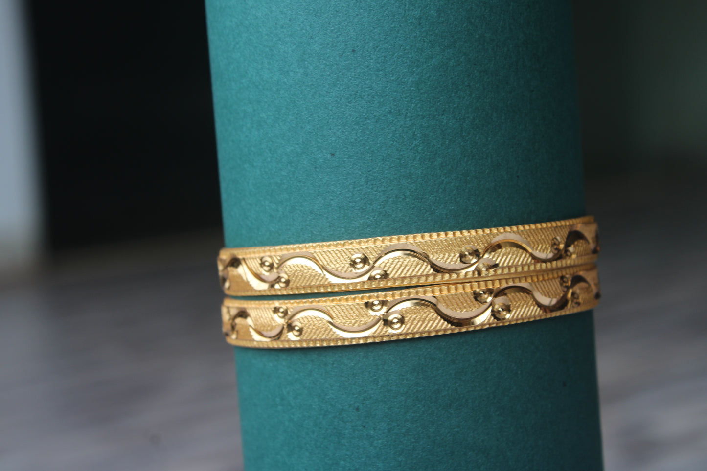 Traditional Gold-Toned Patla Bangles for Women – Perfect for Festive & Wedding Wear