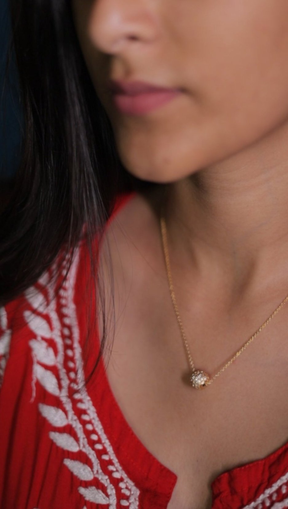 Gold Chain with Diamond Ball - Sparkling and Stylish | For Women and Girls